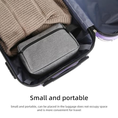 Icramsy Travel Toiletry bag Toiletry bag for women men Hanging Cosmetic bag Travel accessories for Women Men (Grey) - color: Grey