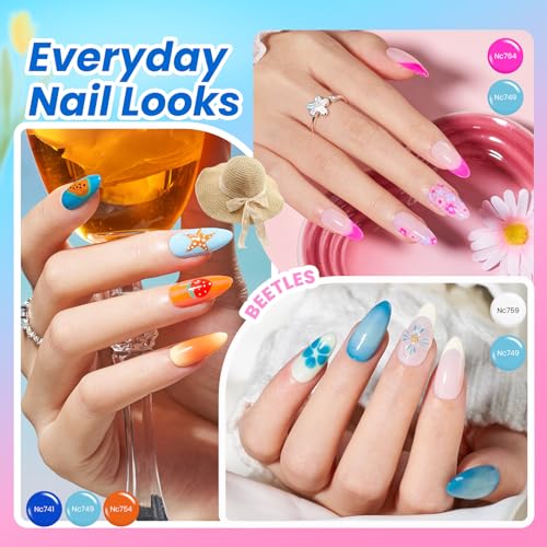Beetles Deal Box Gel Nail Polish Kit with U V Light - 32 Colors Studio Essentials Gel Polish 68 Pcs Nail Kit with TPO & HEMA Free Base Coat Cat Eye Top Coat Home Salon DIY Nails Tools Gifts for Women - color: 0 - 32 Colors Deal Box Studio Essentials