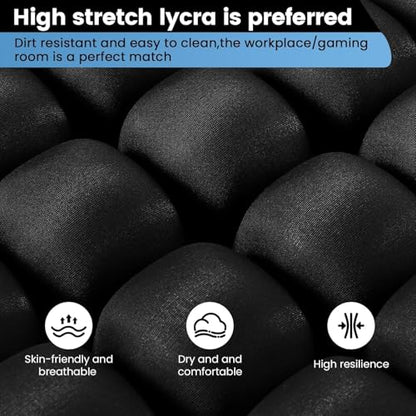 MUGUOY Travel Cushion Airplane Seat, Portable Airplane Seat Cushion for Long Flights,42 Bubbles Pressure Relief Inflatable seat Cushion for Air Travel