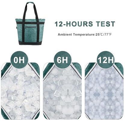 BeeGreen Insulated Cooler Bag Leakproof Freezer Shopping Tote for Groceries Heavy Duty Thermal Food Delivery Bag - color: Turquoise, style: Sling Cooler
