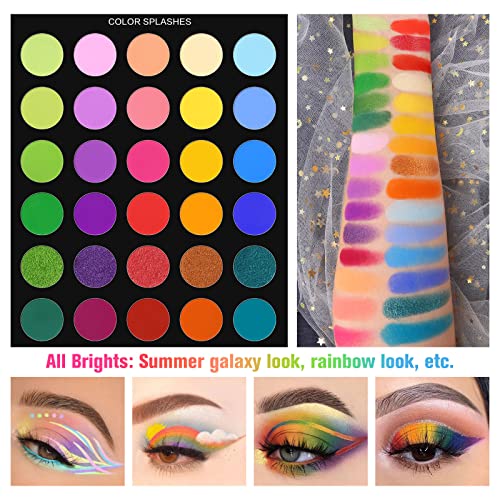 UCANBE Pretty All Set Eyeshadow Palette Pro 86 Colors Makeup Kit Matte Shimmer Eye Shadow Highlighters Contour Blush Powder All In One Makeup Pallet Holiday Christmas Valentine's Day Gift Set - color: Palette B
