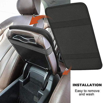 Auto Armrest Cover Protector Life is Better with Chickens White Rooster, Car Center Console Pad, Universal Fit for Most Vehicle Models, Durable Material - color: Picture (79)