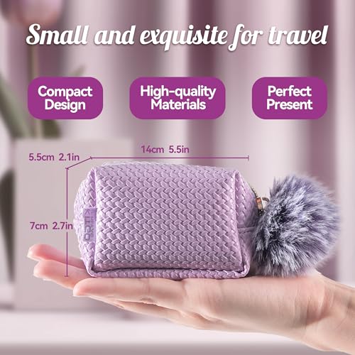 Kitgo Mini First Aid Emergency Clutch Kit -Mother Day Gift Compact Safety Pouch Party Bag with 27 Essential Items for Girl Lady Mother Wife Nurse for Girl Lady Mother Wife Nurse - color: Taro Purple
