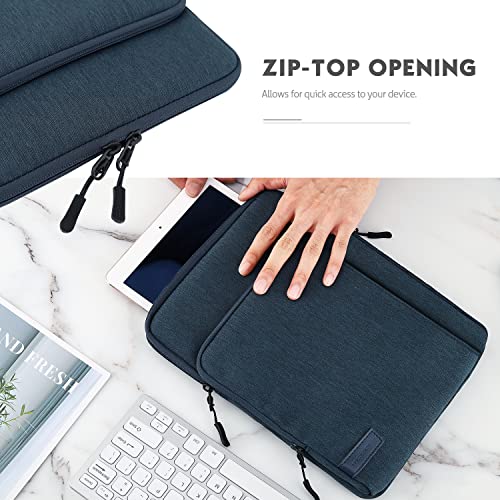 MoKo 9-11 Inch Tablet Sleeve Bag Carrying Case with Storage Pockets Fits New 11-inch iPad Air M4 2026/iPad Pro M5, iPad Pro/A16 11, iPad Air 5/4th 10.9, iPad 9/8th 10.2, Tab S8/S9 11, Indigo - color: Indigo, size: 9-11 Inch