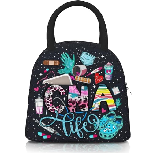 Nurse Lunch Bags for Women Nurse Lunch Box Nursing Medical Theme Insulated Lunchbox Nurses Day Gifts Reusable Cooler Tote Bag for Men & Women Office Travel Picnic Camping - color: Nurse