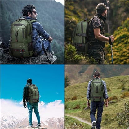 KAKA Travel Backpack Fight Approved with 17.3 inch Laptop Lackpack Compartment Outdoor Duffle Bag for men and women - color: Green