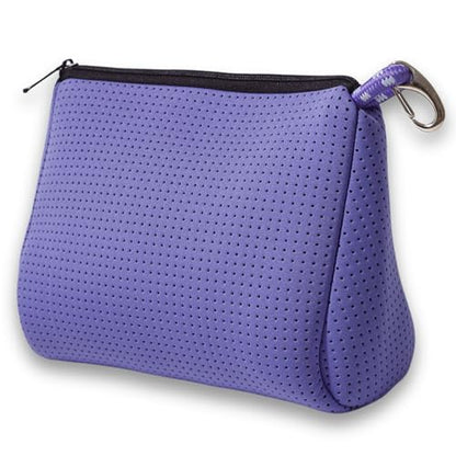 POPUPS Large Makeup Bag with Zipper - Waterproof Neoprene Cosmetic Bag 7.7 x 10.75 x 5 inches - Pouch Veri Peri - color: Basic Veri-Peri