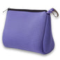 POPUPS Large Makeup Bag with Zipper - Waterproof Neoprene Cosmetic Bag 7.7 x 10.75 x 5 inches - Pouch Veri Peri - color: Basic Veri-Peri