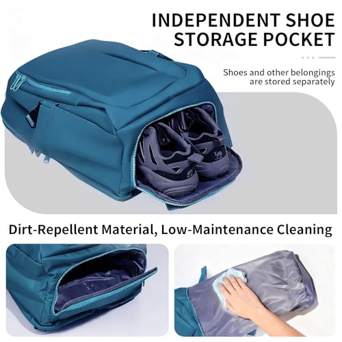 Travel Backpack for Women Men Carry on Backpack, Airline Approved Large Travel Bag Flight Approved Personal item, 15.6 Inch Laptop Backpack Casual Daypack for Weekender Hiking-DEEP BLUE - color: Deep Blue