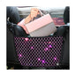 zipelo Bling Car Net Pocket Handbag Holder, Rhinestone Vehicle Backseat Purse Organizer Between Seats, Diamond Hanging Storage Bag Barrier of Pet Kids, Universal Automotive Accessories (Pink) - color: Pink