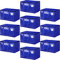 HomeHacks Moving Bags Heavy Duty with Strong Zippers and Handles Collapsible Moving Supplies, Storage Totes for Packing & Moving Storing 125L,10-Pack, Blue - size: 125L-10 Packs
