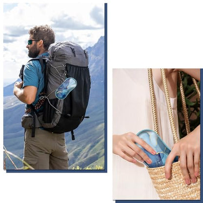 FINTIE Sunglasses Case, Hard EVA Shell Shockproof Sport Glasses Case with Metal Carabiner Travel Zipper Eyeglasses Holder - color: Z-ocean Marble