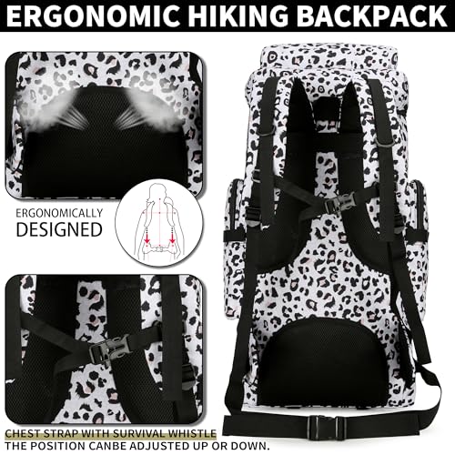 Hiking Backpack for Men 70L/100L Camping Backpack Military Rucksack Molle 3 Days Assault Pack for Climbing | Camping Backpack - color: 70l-leopard