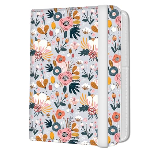 Passport Holder for Travel Essentials, Leather RFID Blocking Passport Wallet Cover Case, Cute Passport Book Holders for Women and Men Purple Boho Floral - color: Purple Boho Floral