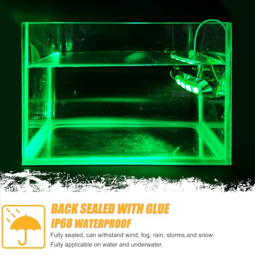 PSEQT 4Pcs 4LED RGBW Boat Courtesy Lights, 4-color 3.8'' Oval Waterproof Marine Interior Deck Transom Stern Navigation Lights for Pontoon Fishing Boat Bass Sailboat Kayak Yacht - size: Pack 0f 4