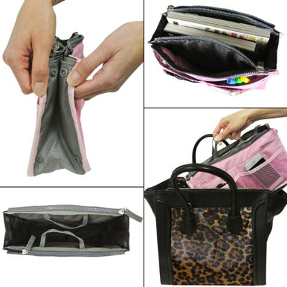 Wrapables® Unisex Bag Insert Organizer, Travel Bag Organizer - Grey - color: Grey