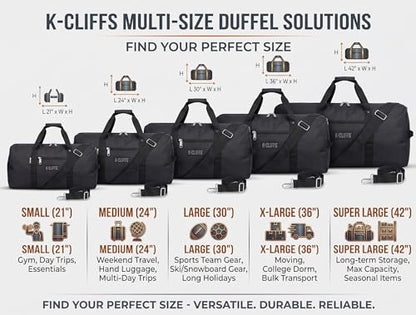 Heavy Duty Cargo Duffel Large Sport Gear Drum Set Equipment Hardware Travel Bag Rooftop Rack Bag - color: Black, size: 30" x 15" x 15"