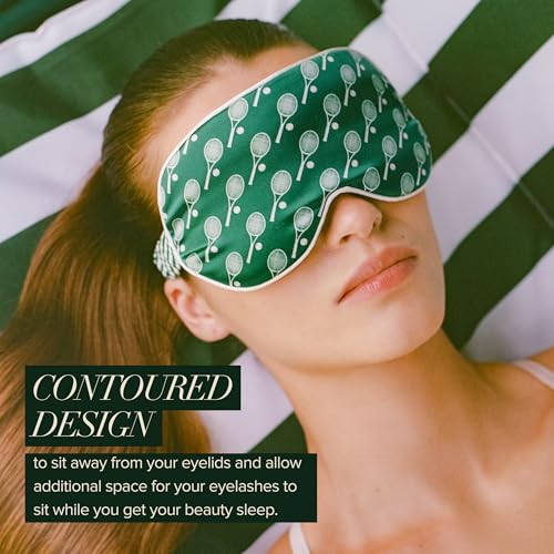 slip Pure Silk Contour Sleep Mask: Protect Your Delicate Lashes with Our Innovative, Lash-Friendly Design. Beauty Sleep with Slipsilk™ Comfort, 1 Contour Mask, Sleep & Leisure Club - color: Leisure Club