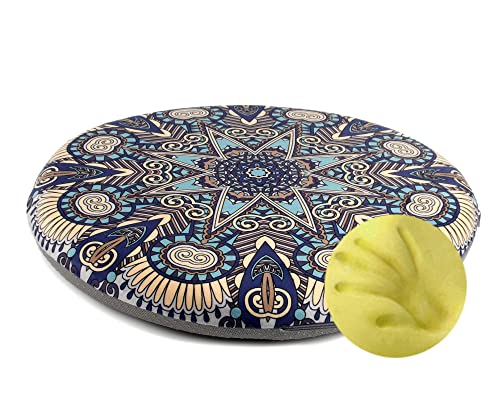 Sigmat Memory Foam Seat Cushion Anti-Slip Soft Round Stool Cushion Chair Pad 15 Inch Geometric - color: Geometric, size: 15 Inch