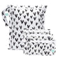 Bumkins - Waterproof Wet Bag & Clear Travel Bags - For Beach, Baby, Travel, Swim Suit, Cloth Diapers, Pump Parts, Pool, Gym, Toiletries - Reusable & Easy to Clean - Black Hearts - 4 Pack - color: A6 Black Hearts-4