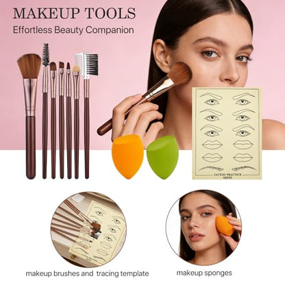 All in One Makeup Kit for Women Full Kit, Travel Makeup Set, Make up Foundation Eyeshadow Palette Concealer Lipstick Eyeliner Cosmetic Brushes Makeup Gift Set for Women Teen Girls