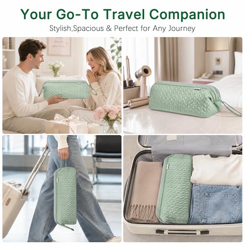KarSyon Shark Flex Style Case for Airwrap Hair Dryer Brush Revlon Hair Tools Travel Bag Carrying Case Flat Curling Iron Organizer (Sage Green) - color: Sage Green