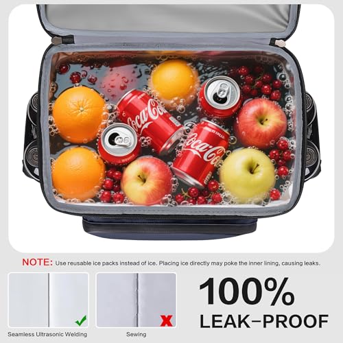 Hulongo Cooler Backpack, 30L Insulated Leakproof Soft Cooler Bag for 52 Cans, Lightweight Backpack for Beach, Picnic, Camping, Hiking, Fishing and Travel - color: Dark Blue