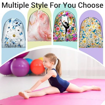 Modern Marble Gymnastics Grip Bag Pink Lightweight Drawstring Gym Bag for Women Grips - color: Modern Marble-pink, size: 12"(H)*9.25"(W)