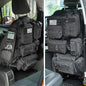 Tactical Car Seat Back Organizer,Tactical Molle Seat Back Organizer with 6 Detachable Molle Pouch,Universal Fits for Car Truck Jeep Vehicle Black - color: Black