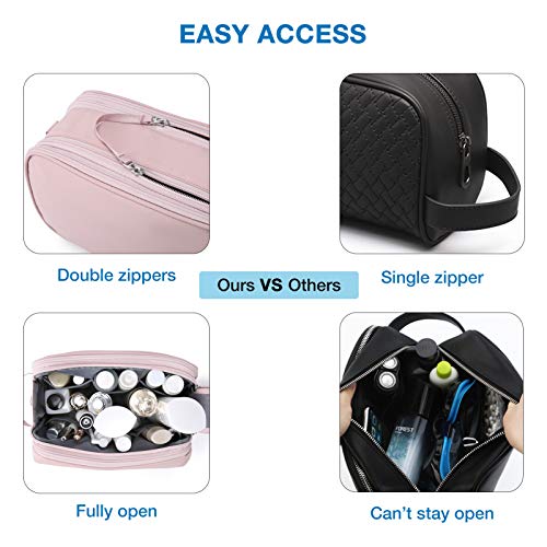 BAGSMART Toiletry Bag for Men, Travel Toiletry Organizer Dopp Kit Water-resistant Shaving Bag for Toiletries Accessories, Door Room Essentials,Beige-medium - color: Beige, size: Medium