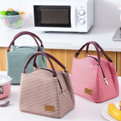 Lunch Bags Reusable Lunch Tote Bags Portable Lunch Cooler Bag Lunch Holder Insulated Lunch Box Bag for Picnic Office Beach (Green) - color: Green