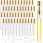 Mini Glass Spray Bottle 50pcs 10ml Clear Spray Bottle Empty, Fine Mist Refillable Mini Perfume Spray Bottle, Perfume Atomizer, Travel Spray Bottle For Hair, Small Empty Sample Containers Portable - size: Spray Bottle10ml-50P