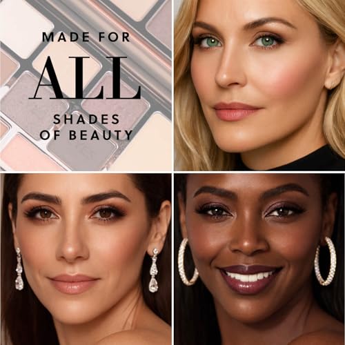 LUMINESS Face Time Essentials Face Palette - Includes Bronzer, Blush, Highlighter, Face Powder and 6 Eyeshadows - Highly Pigmented, Long-Wearing Makeup Palette - Silky Smooth, Easy to Blend