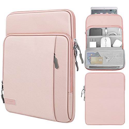 MoKo 9-11 Inch Tablet Sleeve Bag Carrying Case with Storage Pockets Fits New 11-inch iPad Air M4 2026/iPad Pro M5, iPad Pro/A16 11, iPad Air 5/4th 10.9, iPad 9/8th 10.2, Tab S8/S9 11, Pink - color: Pink, size: 9-11 Inch