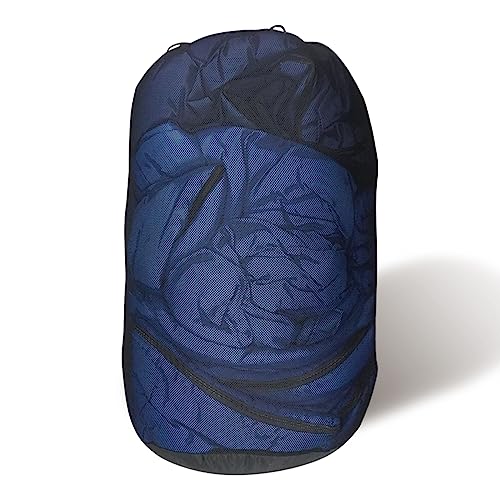 MOUNTAINLODGE Storage Sack for Sleeping Bag 110L Polyester and Mesh Extra Large Capacity for Sleeping Bag Hiking,Travelling and Camping