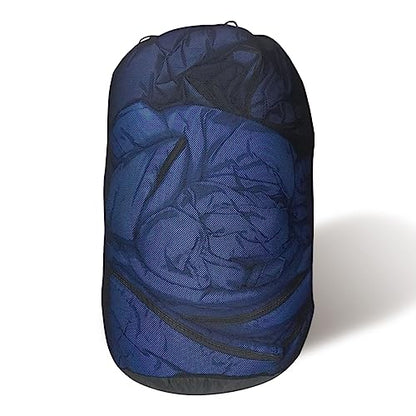 MOUNTAINLODGE Storage Sack for Sleeping Bag 110L Polyester and Mesh Extra Large Capacity for Sleeping Bag Hiking,Travelling and Camping
