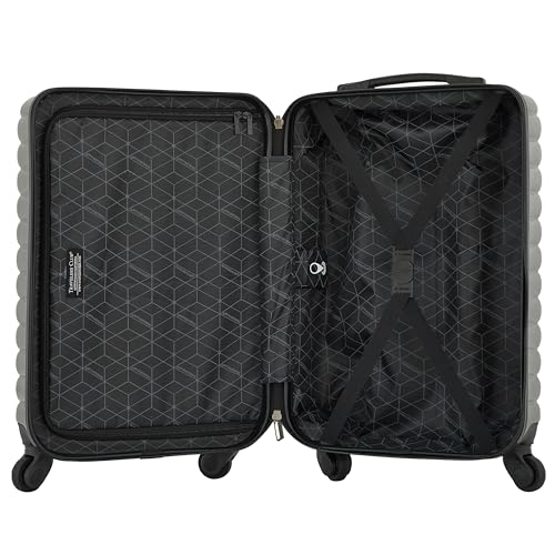 Travelers Club 22-Inch Gilroy Rolling Hardside Carry-On Luggage, Dark Dull Gray - color: Dark Dull Gray, size: 22-Inch