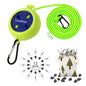 Portable Travel Clothesline Cord, Caudblor Adjustable 33ft Camping Clothes line, Laundry Drying Rope for Hotel Trip, Cruise, Outdoor/Indoor, with 12Pcs Stoppers, Windproof Clothespins - style: Light Green