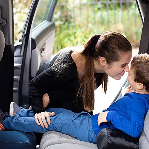 Travel Foot Rest Pillow, Portable Inflatable with Double Hand Pump Adjustable Three Layers Height Pillow for Foot Rest on Airplanes,Cars,Buses,Trains,Office Kids to Sleep on Long Flights (Blue) - color: Blue
