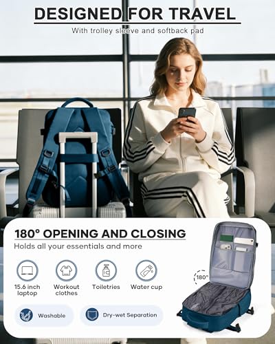 Vacuum Seal Backpack for Travel with Air Pump Compression Daypack Personal Item Carry on Flight Approved Vacpack Laptop Space Saver Bags Storage with Vacuum System Travel Bag Women Men PeacockBlue - color: A7-peacockblue