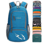FENGDONG 35L Lightweight Foldable Waterproof Packable Travel Small Hiking Backpack Daypack for men women - color: A5-blue-upgrade