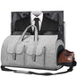 UNIQUEBELLA Convertible Garment Bag for Travel Carry on Garment Duffel Suit Bag with Shoe Compartment Weekend Flight Bag for Men - color: Grey