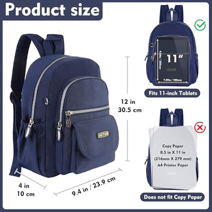 AOTIAN Mini Nylon Women Backpacks Casual Lightweight Small Daypack for Girls - color: Mini Deep Blue