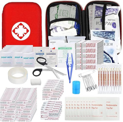Car First Aid Kits 275Pcs Survival Gear Home Travel Size Small Emergency Kit Tactical Hiking EVA Camping Essentials Backpack Sports Office Boat Urgent Accident - style: 275Pcs