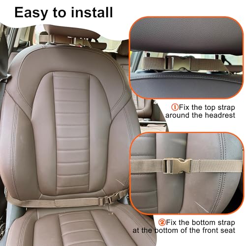 MYDAYS 2 Pack Tactical Seat Back Gun Rack, Camo Front Seat Organizer with MOLLE Panel Vehicle Gun Holder, Hunting Rifle/Shotgun (Camo1) - color: Camo1