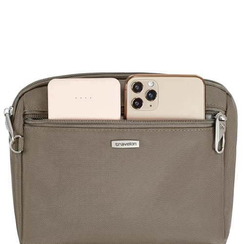 Travelon Anti-Theft Classic Convertible Crossbody & Waist Pack - color: Nutmeg