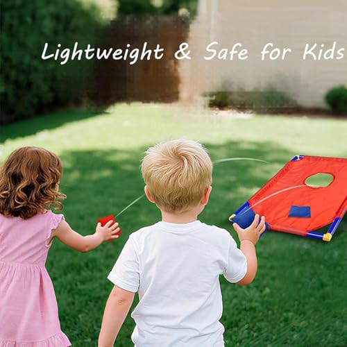 Mini Tossing Bean Bags - High Density Seam Stitchs, Bright Multi Colour Handheld Set, Portable Throwing Competition Prop, Compact Travel Friendly Geometry | Play Kit for Families & Schools