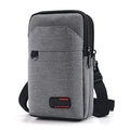 Travel Cell Phone Pouch Belt Pouch, Phone Holster Crossbody Bag with Shoulder Strap for iPhone Case Holder for Hand with Neck Lanyard Smartphone Walking Passport Wallet | with Shoulder Strap - color: Double light grey
