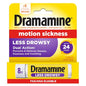 Dramamine Motion Sickness Less Drowsy, Travel Vial, Multicolor, 8 Count - size: 8 Count (Pack of 1)