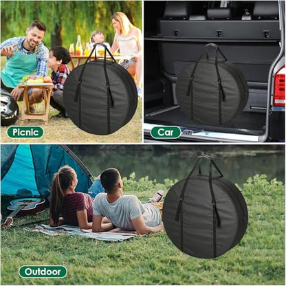 Folding Table Storage Bag, Outdoor Portable Picnic/Camp Table Bag for 28in Round Cocktail Tables, Waterproof Foldable Bistro/High Top Tables Bags- 31"L x 7.5"W x 31"H - size: 31in Folding Table Bag